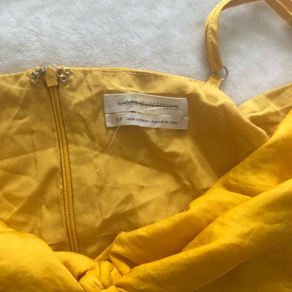 Yellow mini summer dress - Picture 4 of 5